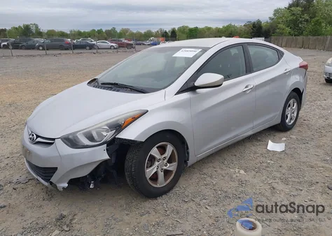 2015 Hyundai Elantra Se z USA, uszkodzony, nr VIN 5NPDH4AE2FH651542
